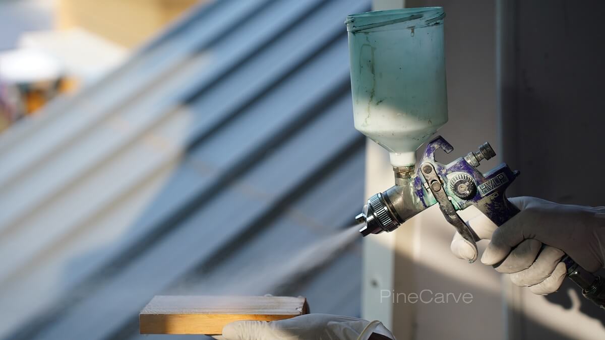 How to Spray Polyurethane? Photo Guide PineCarve